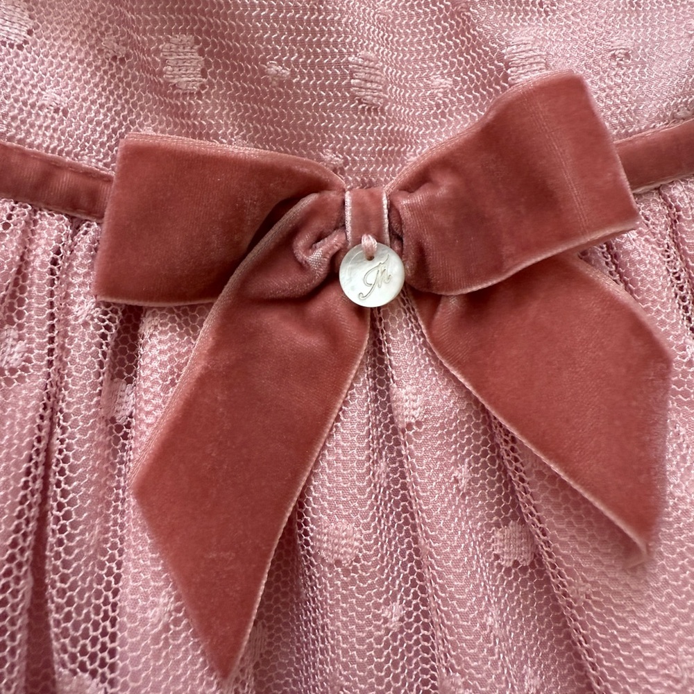 Pink Ruffled Kids Dress - Picture 2 of 3